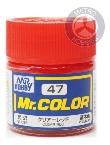 C47 Brillante Rojo Claro 0.3 fl Oz Gsi Mr Color