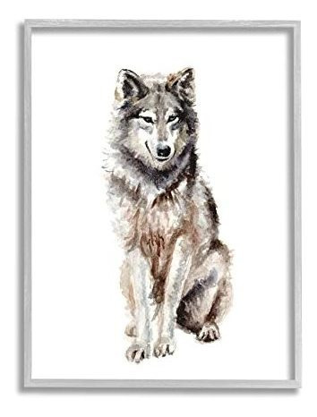 Pintura Dibujo Arte Stupell Industries Arctic Wolf Children'