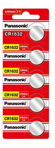 Batería Litio Panasonic Cr1632-4 3v (pack De 5)