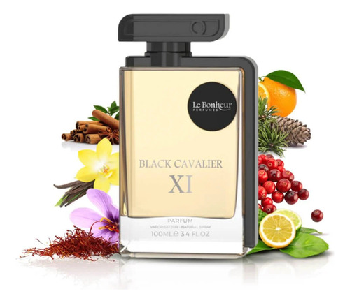 Almas Perfumes Arabes Black Cavalier Xi Le Bonheur Edp 100ml