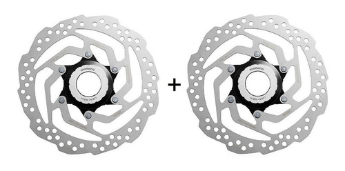 Par Disco Freio Rotor Shimano Rt10 160mm Porca Center Lock