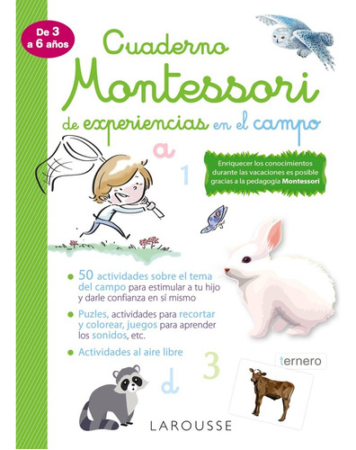 Libro Cuaderno Montessori De Experiencias En El Campo