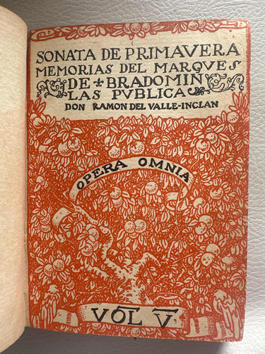 Sonata De Primavera Memorias Del Marqués De Bradomín - 1917