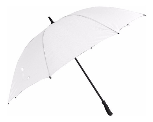 Paraguas Grandes Reforzados Color Blanco Sin Estampado