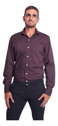 Camisa Alves Fiume Bordeaux