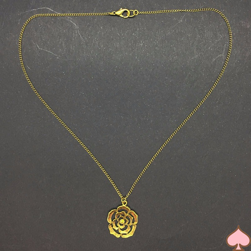 Colar Flor De Strass