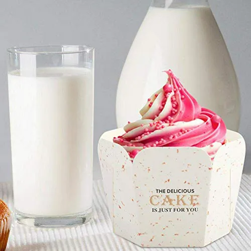 Cápsulas Para Hornear Mini Cupcakes, 100 Unidades, Blanco