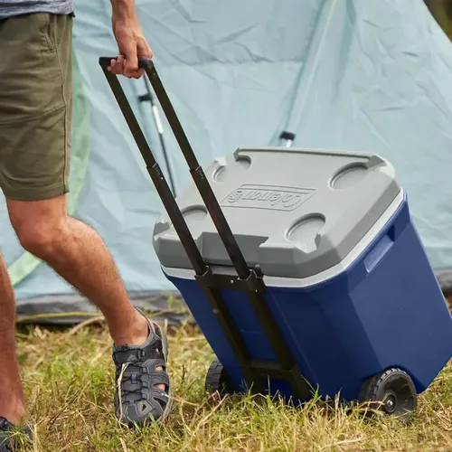 Caixa Térmica 316 Séries 65qt 62l Lakeside Com Rodas Coleman Cor