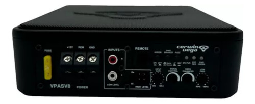 Woofer Amplificado Cerwin Vega Vpasv8 De 8 250w Color Negro