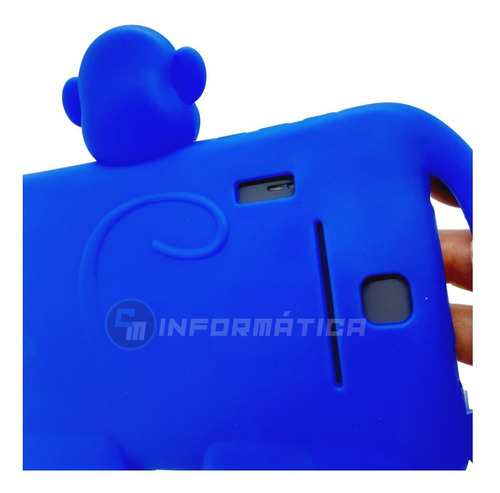 Imagen 3 de 10 de Funda Para Tablet 7 Pulgadas Antigolpes De Silicona Monito