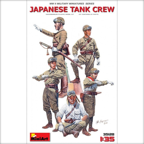 Miniart 35128 Soldados Japoneses Ww2 Tanquistas Kit Figuras