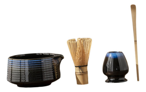 4 Piezas Regalos De Portavasos Matcha Set Con Azul Oscuro