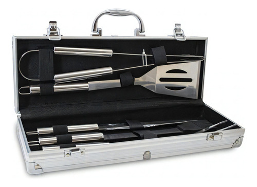 Set Parrilla 5 Piezas Acero Inoxidable 19166-5