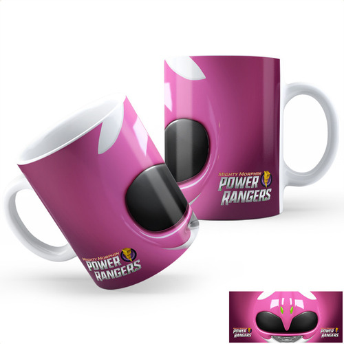 Taza Cerámica Power Ranger Pink Calidad