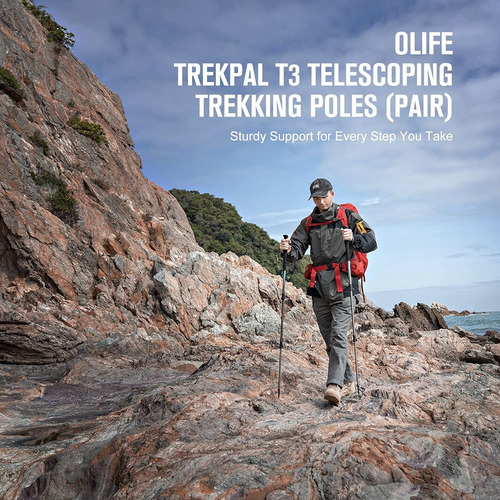 Bastones De Trekking Olife Trekpal T3, Pack De 2 Bastones De