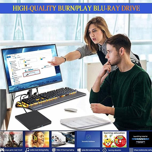 Unidad Blu Ray Externa Reproductor De Dvd/bd Lectura/escritu