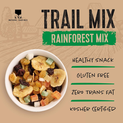 Natural Cravings Trail Mix Snack Packs - 4 Sabores - Mezcla