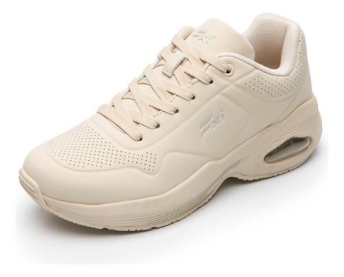 Tenis Para Mujer Válvula De Aire Cómodos 131501 Beige 22-26