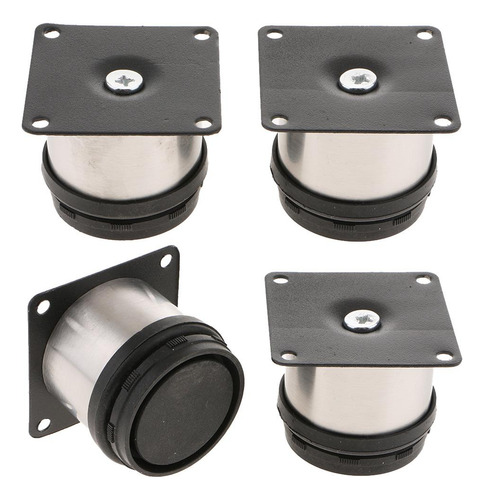 4x Muebles Pies Pequeña Sala Metal Patas De Piezaza 6cm