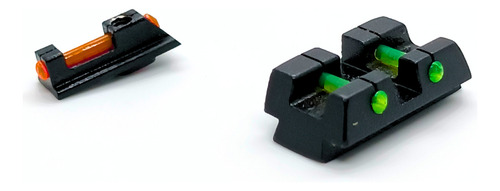 Mira Em Aço Alça E Massa Pistola Glock Fibra Optica 1,5mm