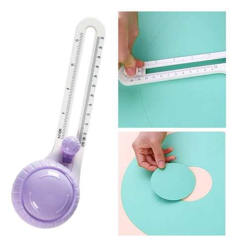 Cortador De CĂrculos Para Manualidades De Papel, Violeta
