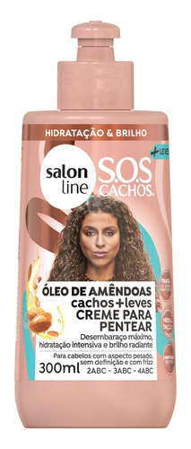 Creme Para Pentear Óleo De Amêndoas S.o.s Cachos - 300ml