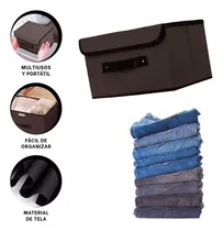 Comprar Pack9 Canasta De Organizacion De Ropa Familiar En Negro