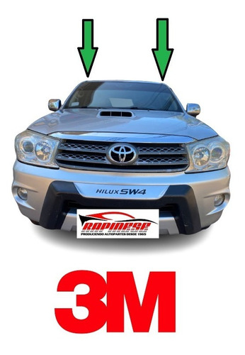 Toyota Hilux Sw4 Molduras Techo Baguetas Negras Adhesivas 3m