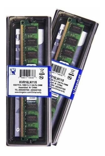 Memoria Pc Ddr3 8gb / 1600mhz 12800 Box Kingston