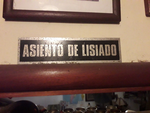 Antigua Chapa Indicador Asiento De Ómnibus Decoración Colecc (Usado)
