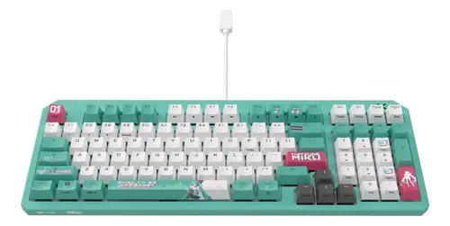 Teclado Asus Tuf Gaming K3 Gen Ii Rgb Mecânico Miku Edição Hatsune