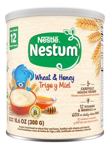 Nestle Nestum - Cereal Infantil, Trigo Y Miel, 10.6 Onzas p