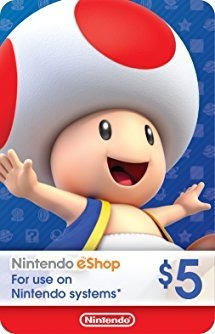 Nintendo Eshop $5 Card Usa 3ds Wii U Switch