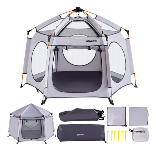 Playpen Asweets 4 Em 1 Pop-up Para Interior/exterior Com Dos