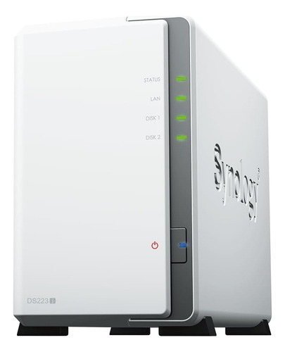 Servidor Nas Synology Ds223j 2 Bahías Hasta 32 Tb Sin Discos