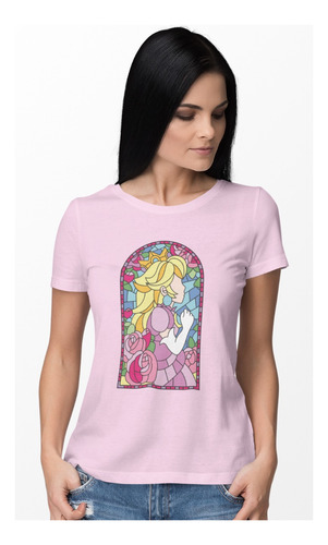 Playera Vitral Princesa Peach / Mario Bross / Película