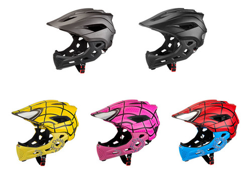 Casco De Bicicleta Integral Para Niños, 2 En 1, Para Niños,