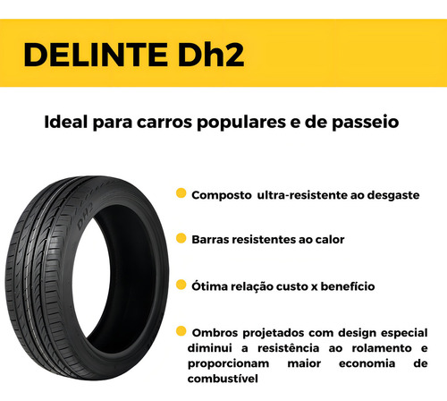 Kit de 2 pneus Delinte DH2 P 215/55R17 98W W
