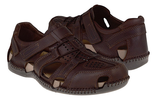 Huaraches Caballero Lobo Solo 6597 Piel Café