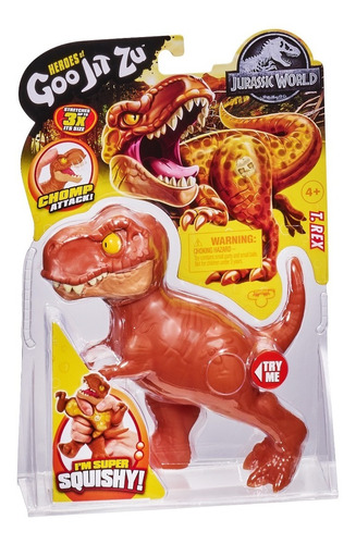 Goo Jit Zu Muñeco Jurassic Dinosaurio Estirable T-rex Strech