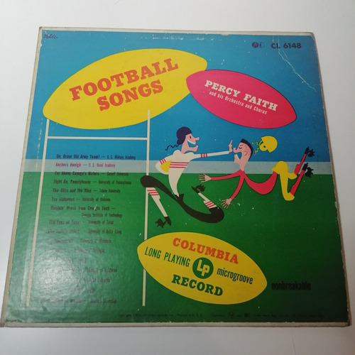 Football Songs Percy Faith And His Orchestra Lp 10 Pulgadas