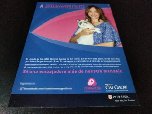 (pf706) Publicidad Purina Cat Show * Veronica Lozano