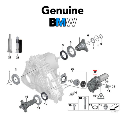 27102449709 Servomotor Bmw X3/x5/x6