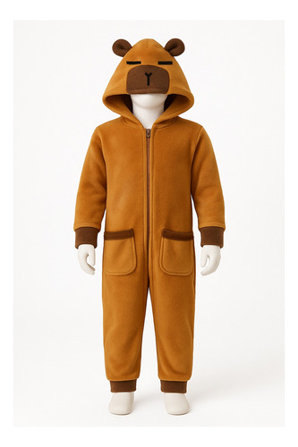 Pijama Kigurumi Carpincho Capibara Animal Niños Adolescentes
