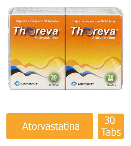 Thoreva 20 Mg Caja Dual Con 30 Tabletas Cada Una