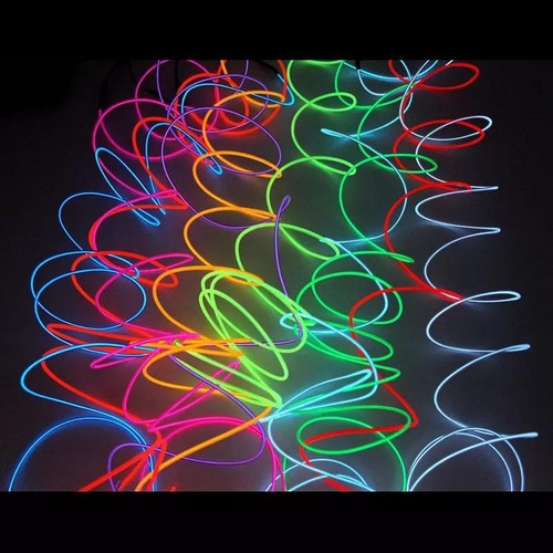 Imagen 3 de 5 de Luz Led Neon Usb Auto Moto Tuning 1m Cable Flexible Clicshop