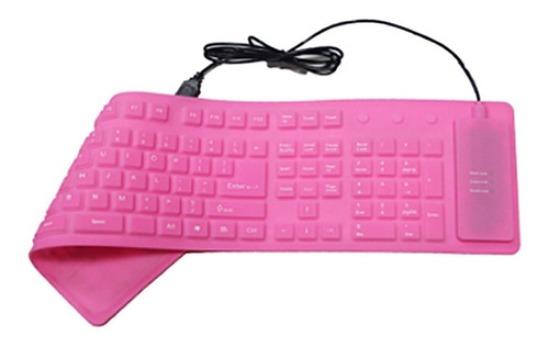 Teclado Flexible De Goma Para Computadora  Laptop Usb Nuevo