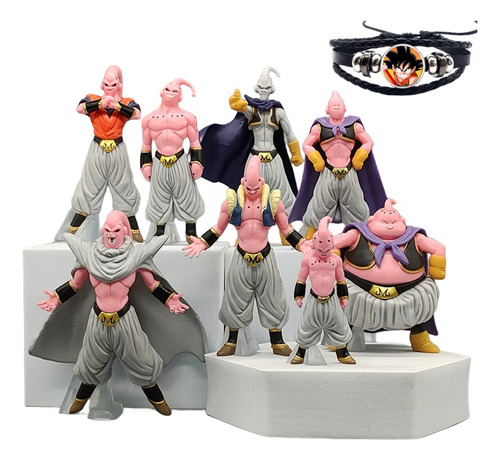 Set Figuras Majin Buu Transformaciones 9 Pzas Coleccionables