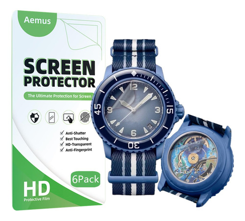 Aemus Pelicula Protectora Compatible Con Blancpain X Swatch