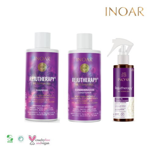 Shampoo, Acondicionador, Leave Rejutherapy Ácido Hialurónico